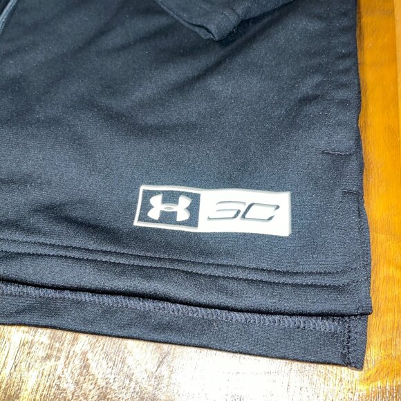 Under Armour Steph Curry full zip athletic jacket black gray youth large - Picture 2 of 6